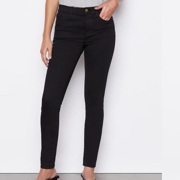 Frame Denim Denim - Frame Le Skinny De Jeanne Black Jeans Size 24